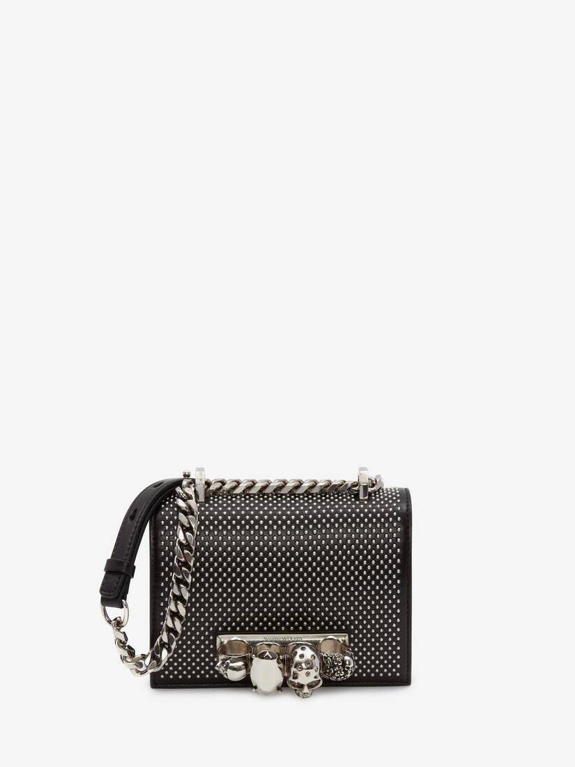 Bolsos Mini Alexander McQueen Mini Jewelled Satchel Mujer - Negros - Mexico 285-XNKMLB